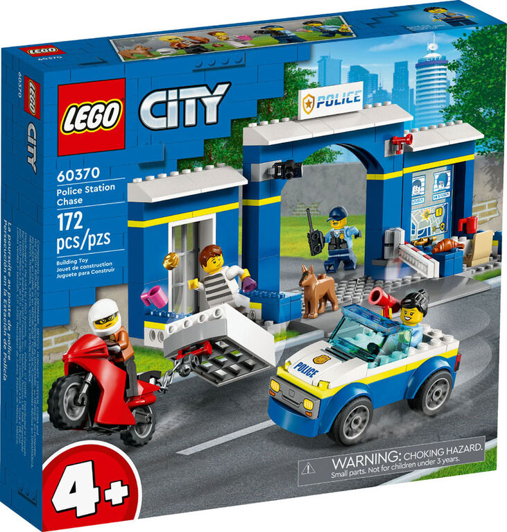 LEGO City La poursuite au poste de police 60370 Ensemble de jeu de construction (172 pièces)