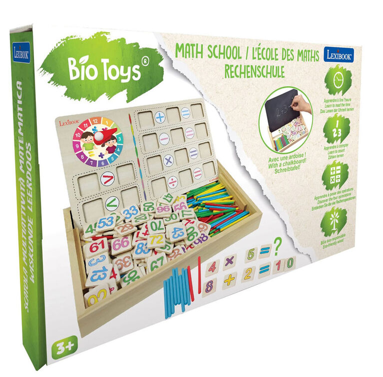 Bio Toys Math-Wood Activity Box With Drawing Board