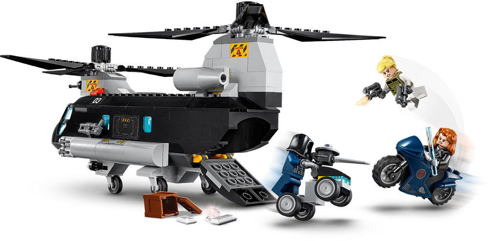 LEGO Super Heroes Marvel Black Widow s Helicopter Chase 76162 271 pieces Toys R Us Canada
