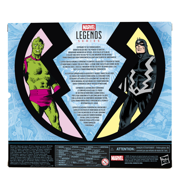 Marvel Legends Series Inhumans Black Bolt & Marvel's Triton Action Figure Two-Pack