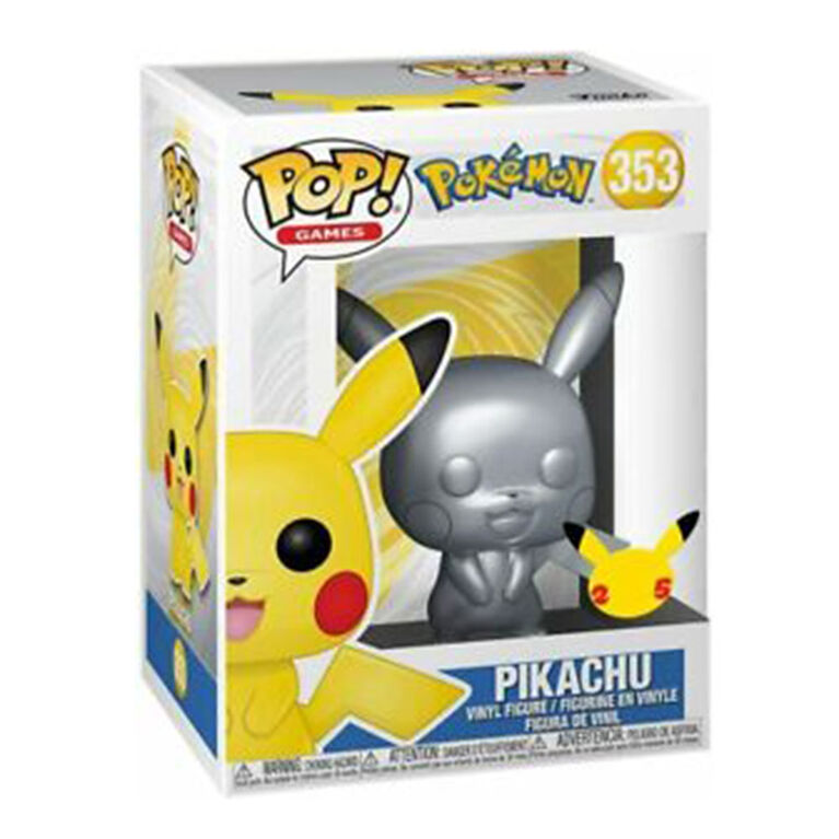 Funko POP! Video Games: Pokemon - Pikachu (Silver Metallic)