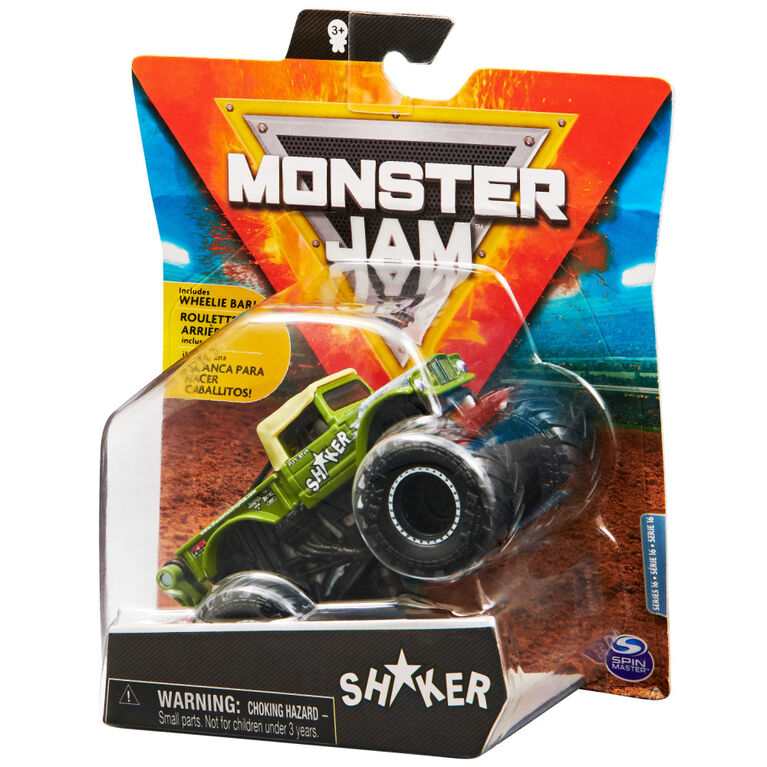 Monster Jam, Official Shaker Monster Truck, Die-Cast Vehicle, Arena Favorites Series, 1:64 Scale