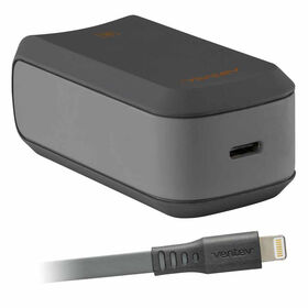 Ventev PD Wall Charger 18W USB-C to Lightning Cable Grey