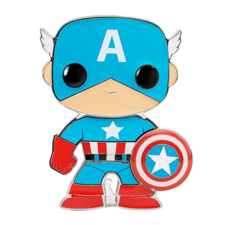 Badge émaillé Captain America par Funko Pop! Marvel