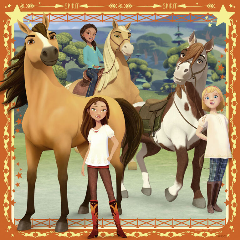 Ravensburger - Spirit: Adventures on Horses puzzle 3x49pc