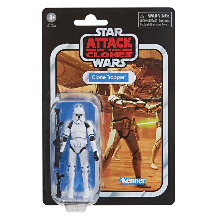 Star Wars The Vintage Collection Clone Trooper Toy: Attack of the Clones Figure