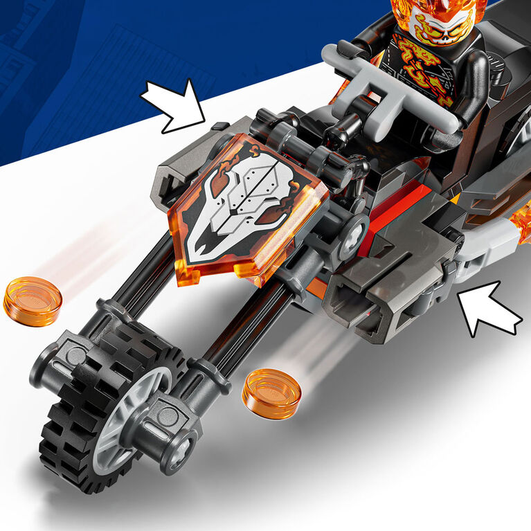 LEGO Marvel Spider-Man Contre la Moto de Ghost Rider - Jouet de Construction de Superh&eacute;ros pour Enfants - 76335