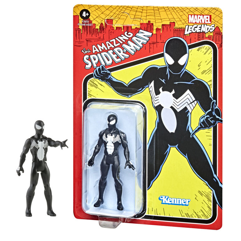 Marvel Legends Series 3.75-inch Retro 375 Collection Symbiote Spider-Man Action Figure