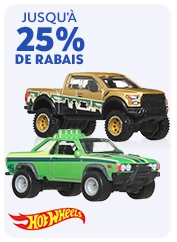 JUSQU'À 25% DE RABAIS
    Hot Wheels