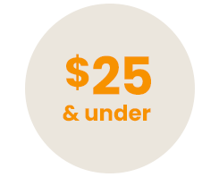 $25 & under