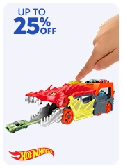 UP TO 25% OFF
Hot Wheels