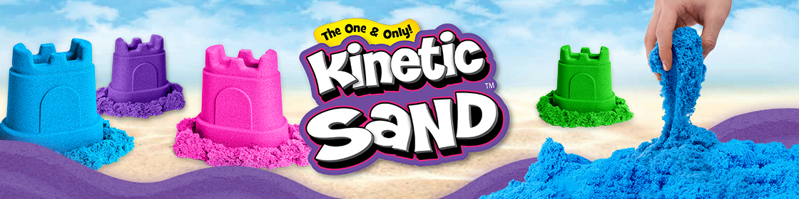 Kinetic Sand Sandcastle Set with 1lb of Kinetic Sand and Tools and Molds  (Color May Vary) 