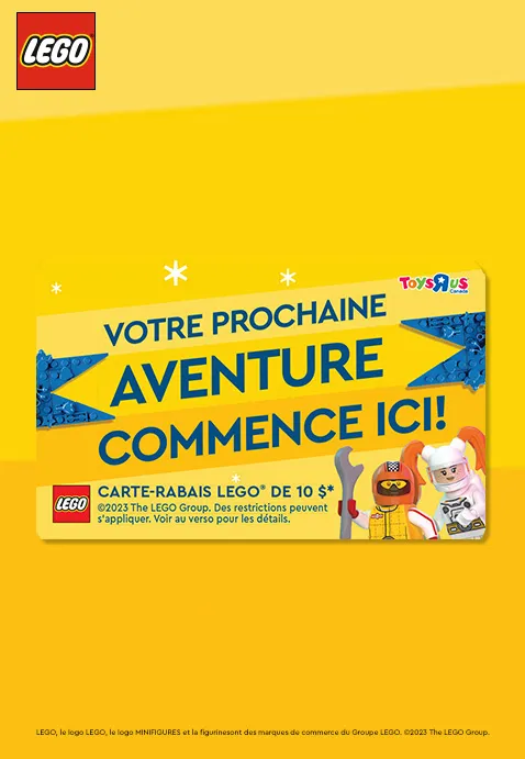 Obtenez une SUPERBE carte-rabais LEGO® de 10$