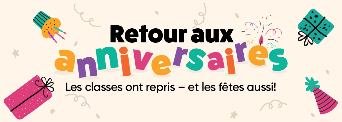 Retour aux anniversaires. Des cadeaux d’anniversaire exceptionnels pour les enfants.