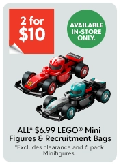 2 for $10 LEGO® Mini Figures & Recruitment Bag