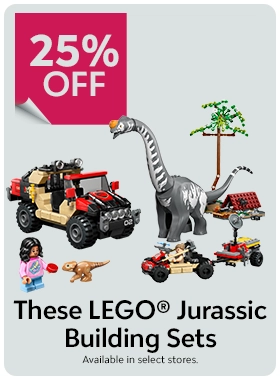 25% OFF select LEGO® Jurassic Building Sets