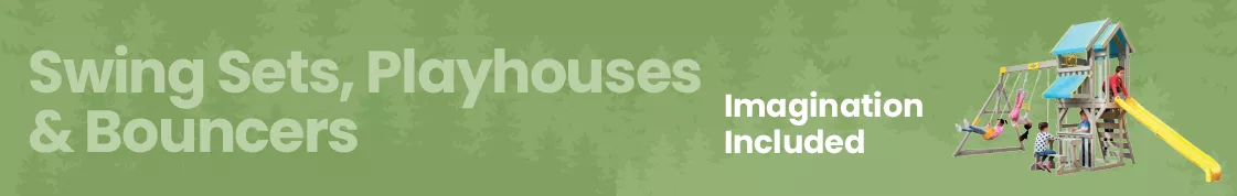 Swing Sets, Playhouses & Bouncers
