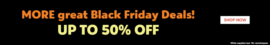 Black friday up to 50% off