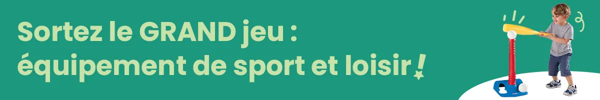 Sortez le GRAND jeu: équipement de sport et loisir!