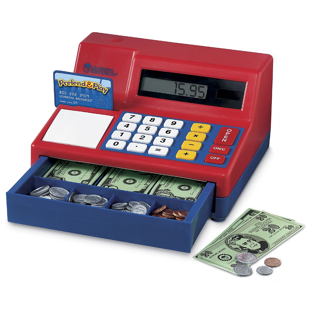 learning resources pretend & play teaching cash register