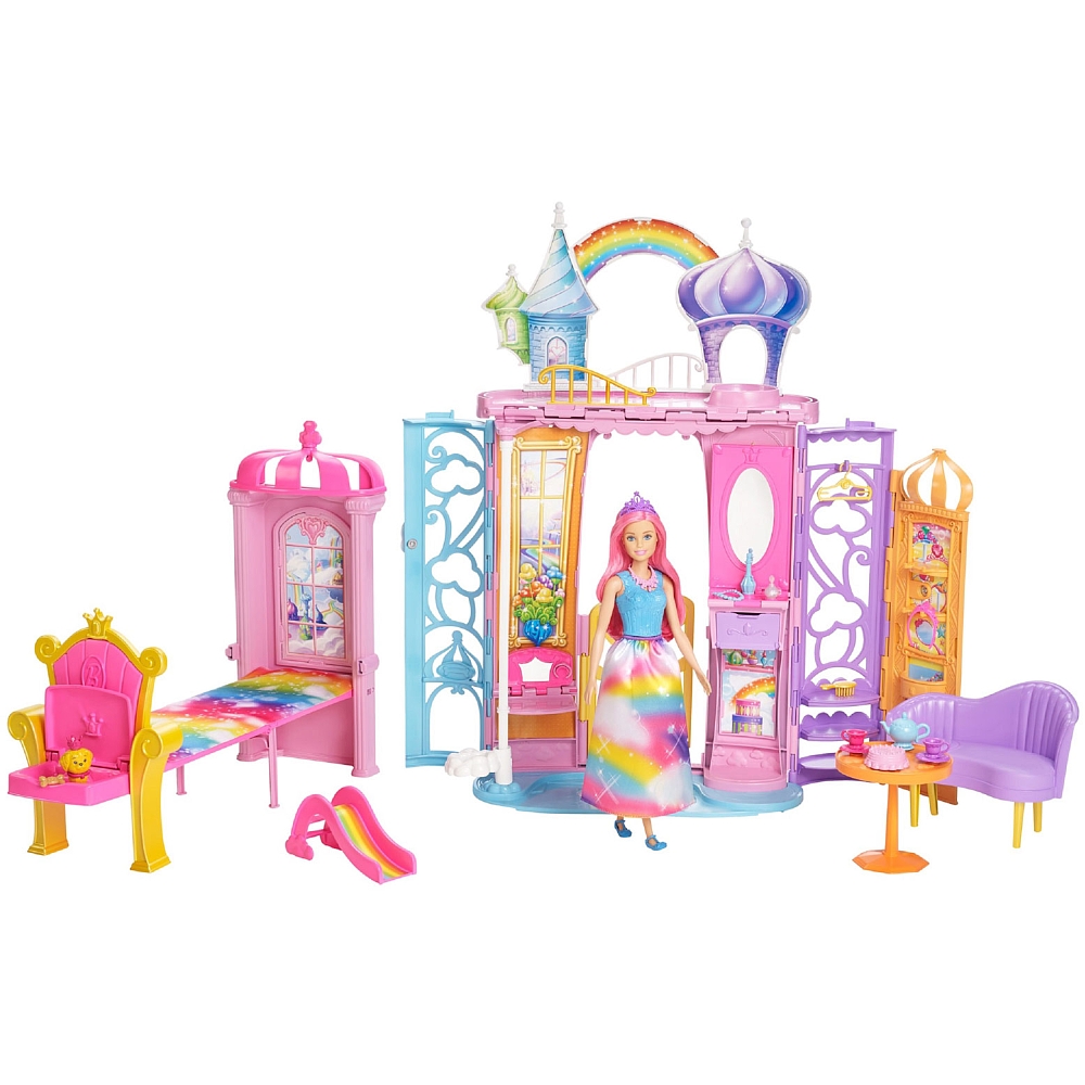Chateau Barbie Coeur De Princesse Barbie – Dreamtopia – Château pliable et poupée | Toys R Us Canada