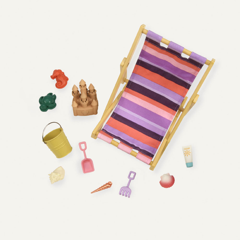 Our Generation, Day At The Beach, Beach Chair Accessory Set for 18inch