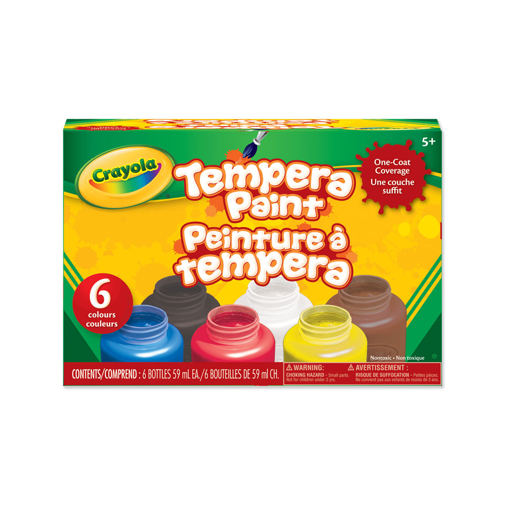 Crayola Tempera Paint, 6 Count Toys R Us Canada