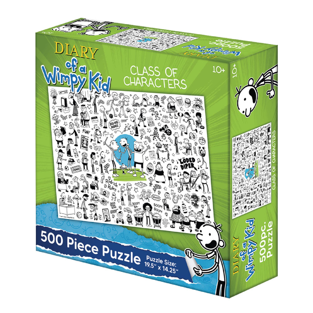 Diary of a Wimpy Kid Class of Characters Puzzle 500pc - English Edition ...