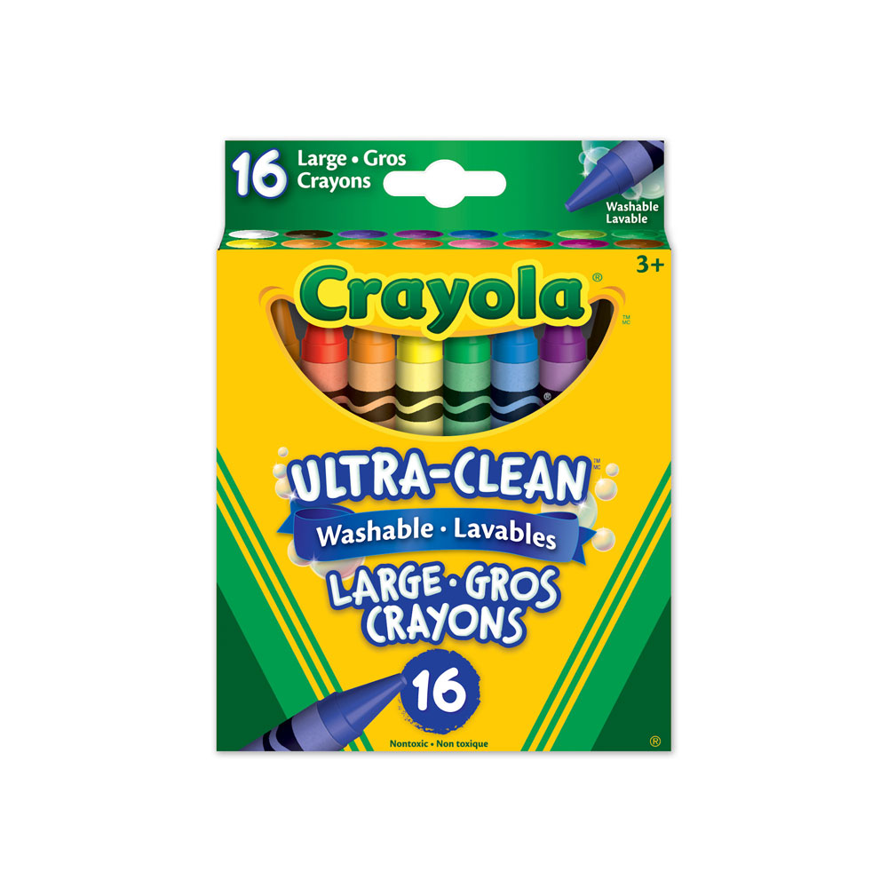 Crayola UltraClean Washable Large Crayons, 16 Count Toys R Us Canada