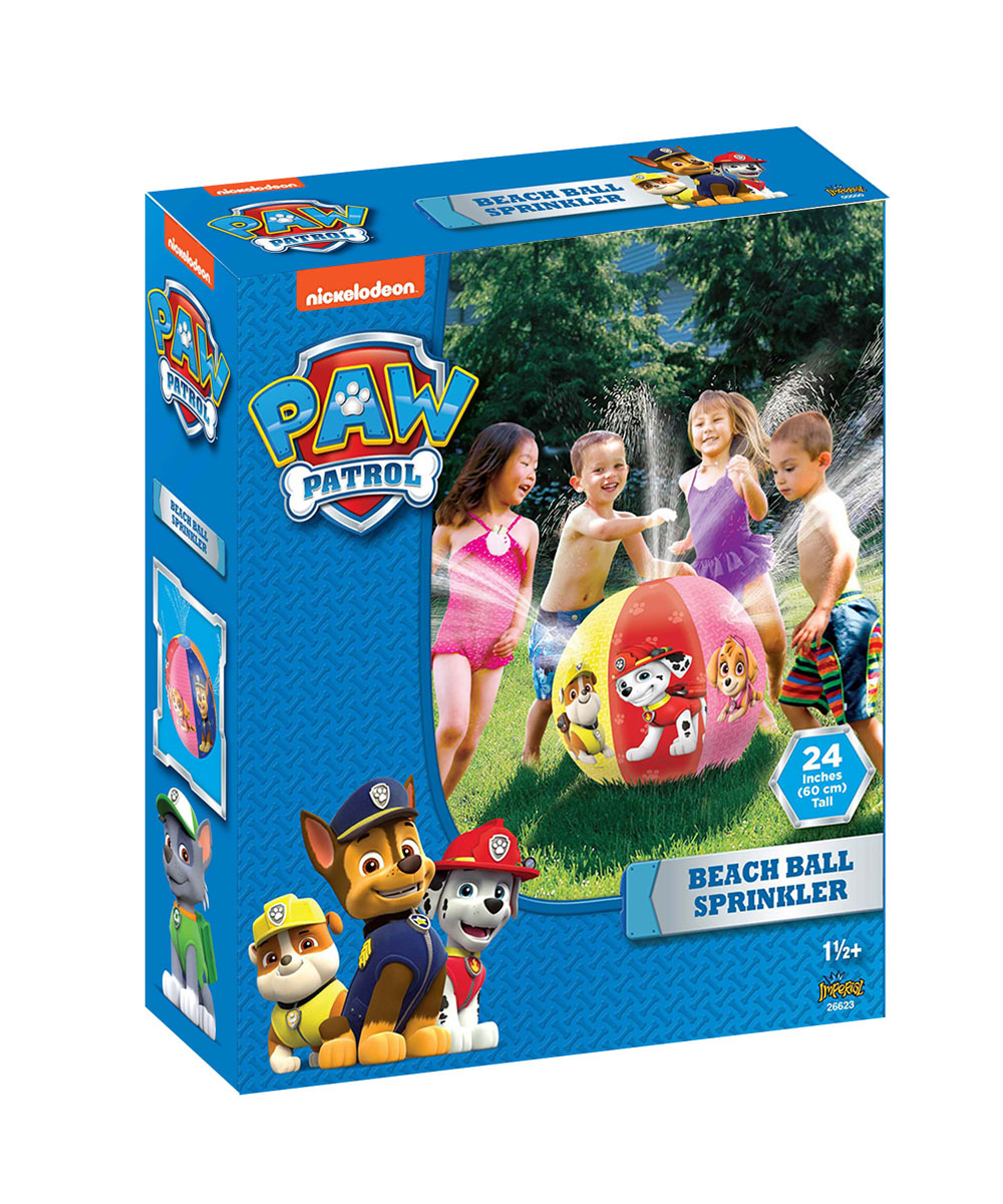 paw patrol beach ball sprinkler