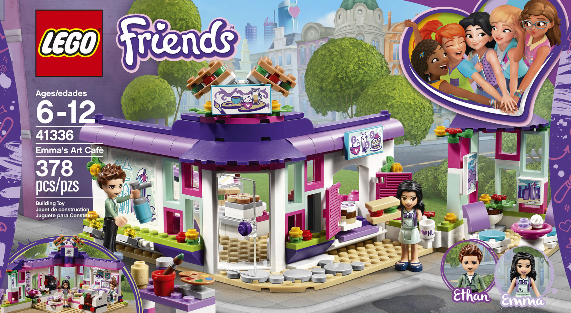 lego friends sets emma's art cafe