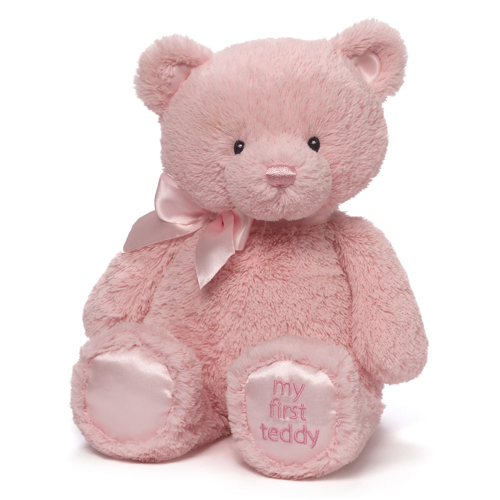 pink teddy bear for baby girl
