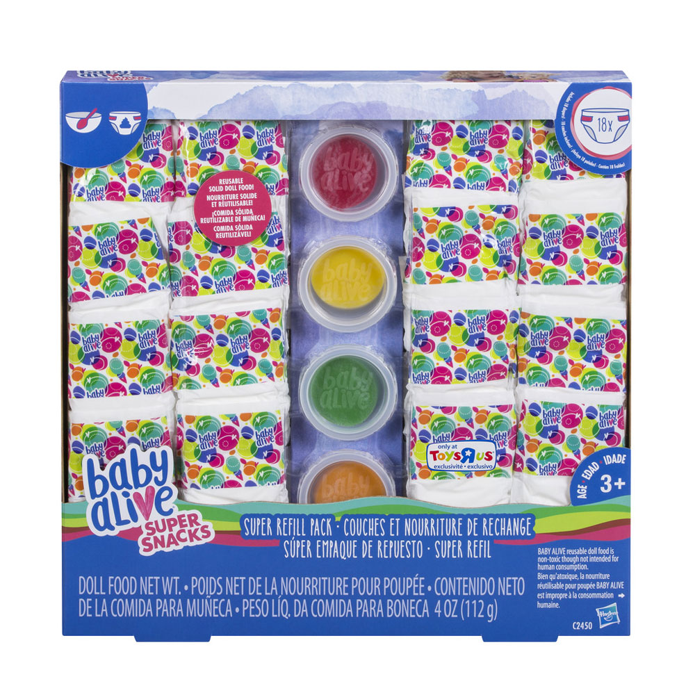 Baby Alive Super Snacks Couches et nourriture de rechange Notre