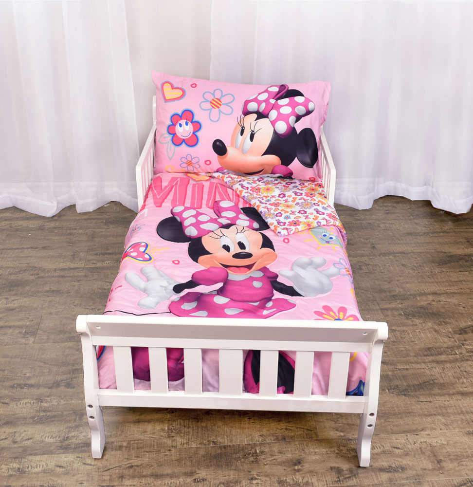disney minnie mouse bedroom set with bonus toy organizer