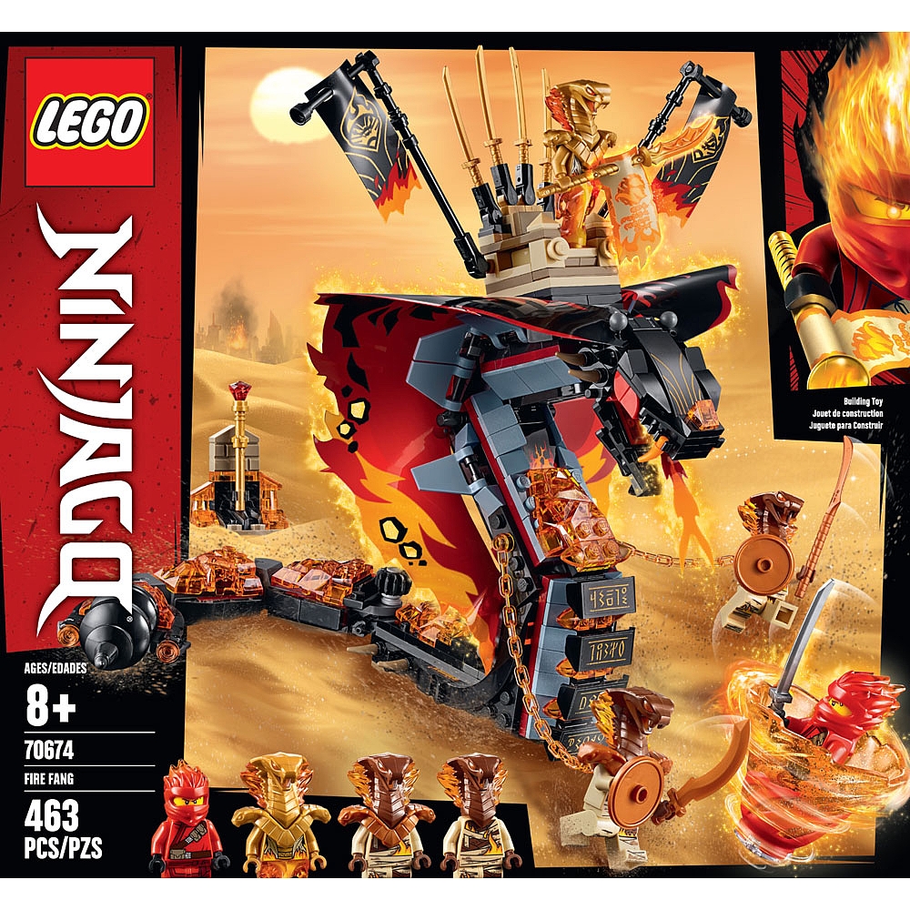 lego ninjago fire fang 70674