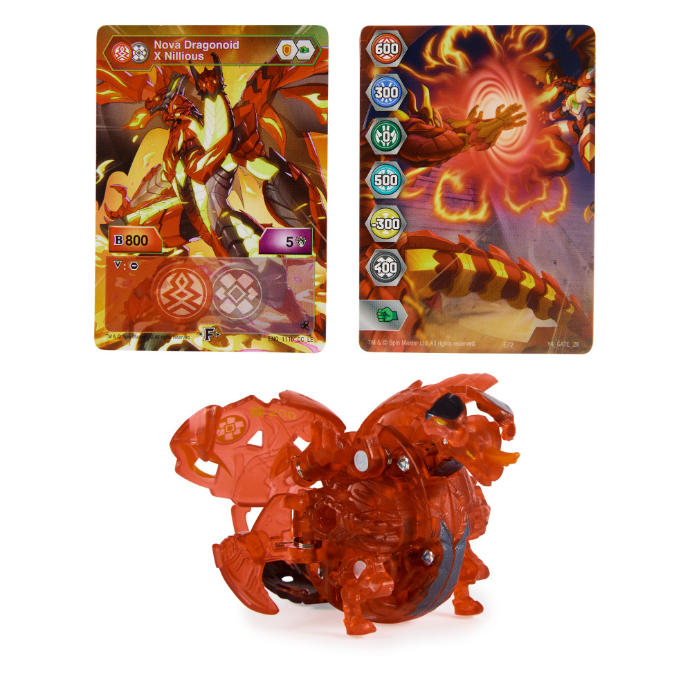Bakugan Legends, Nova Bakugan, Dragonoid X Nillious Bakugan Lumineux, figurines articul?�es, 1 