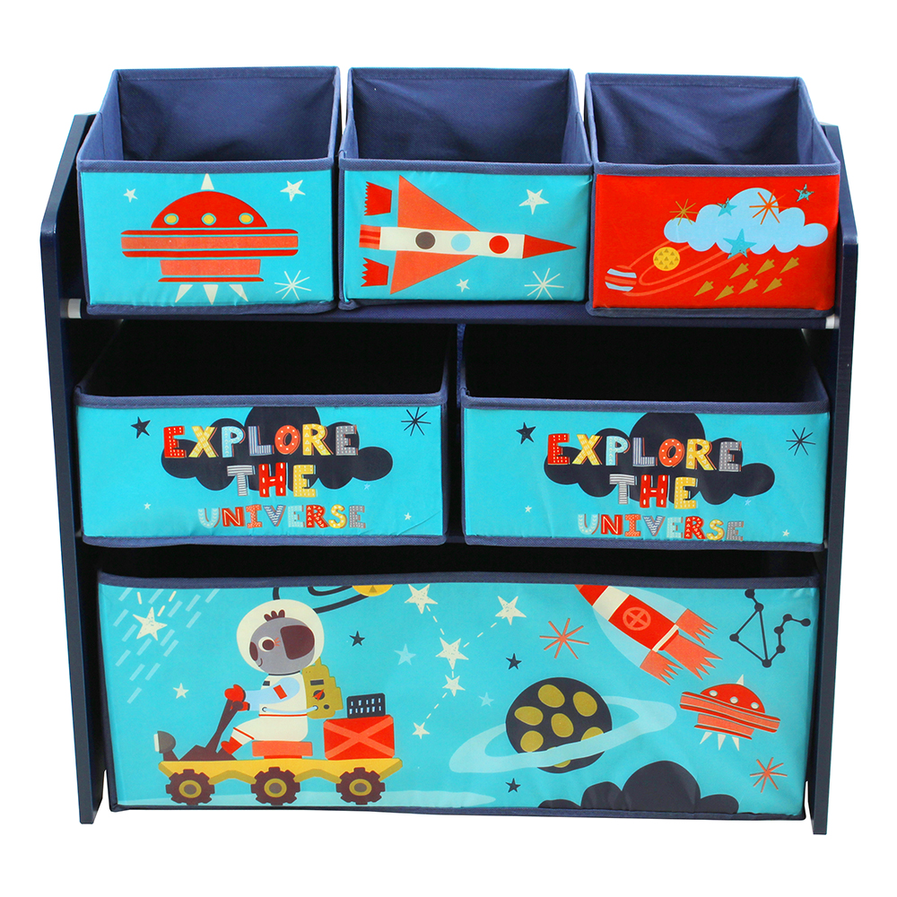 Outer Space Wood Storage with bins Toys R Us Canada