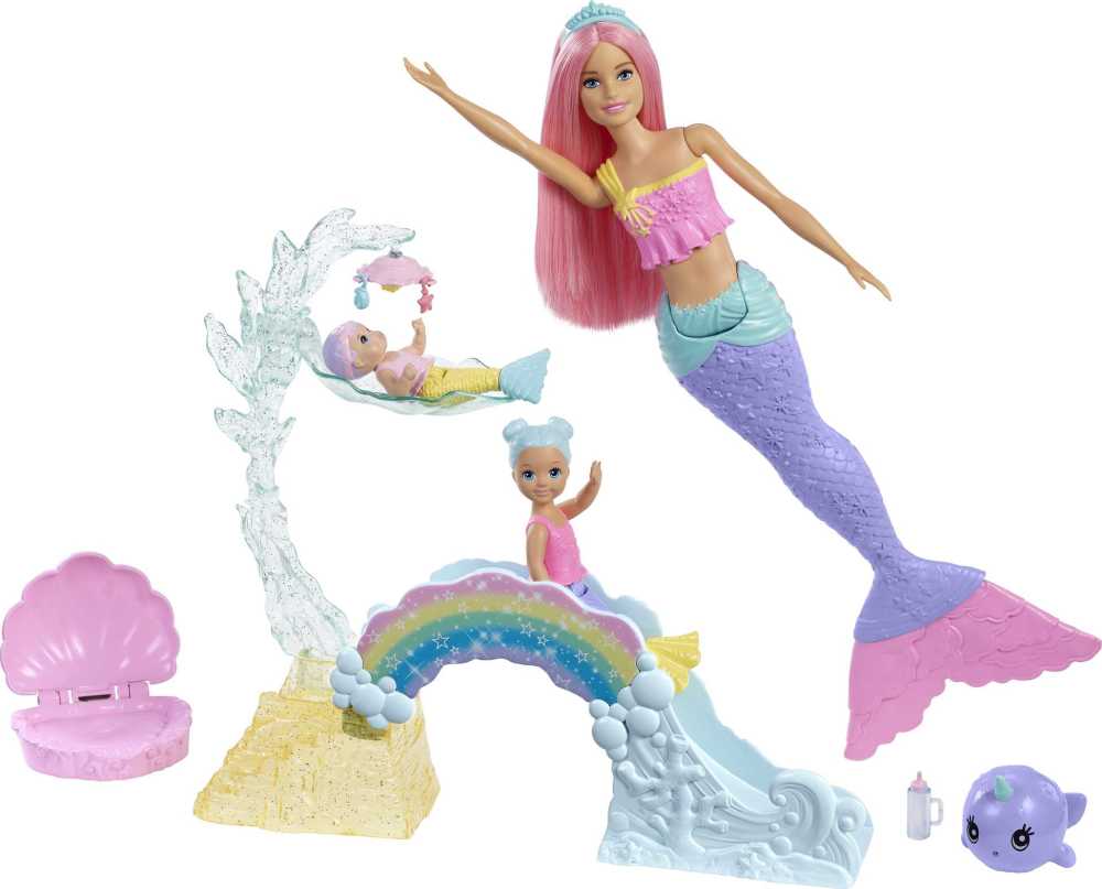 Barbie Dreamtopia Mermaid Doll, Blue Hair - wide 2