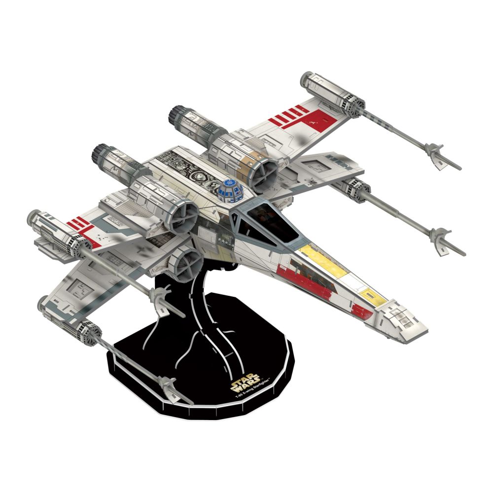 4D Build, Star Wars T65 XWing Starfighter, 3D Paper Model Kit, 160