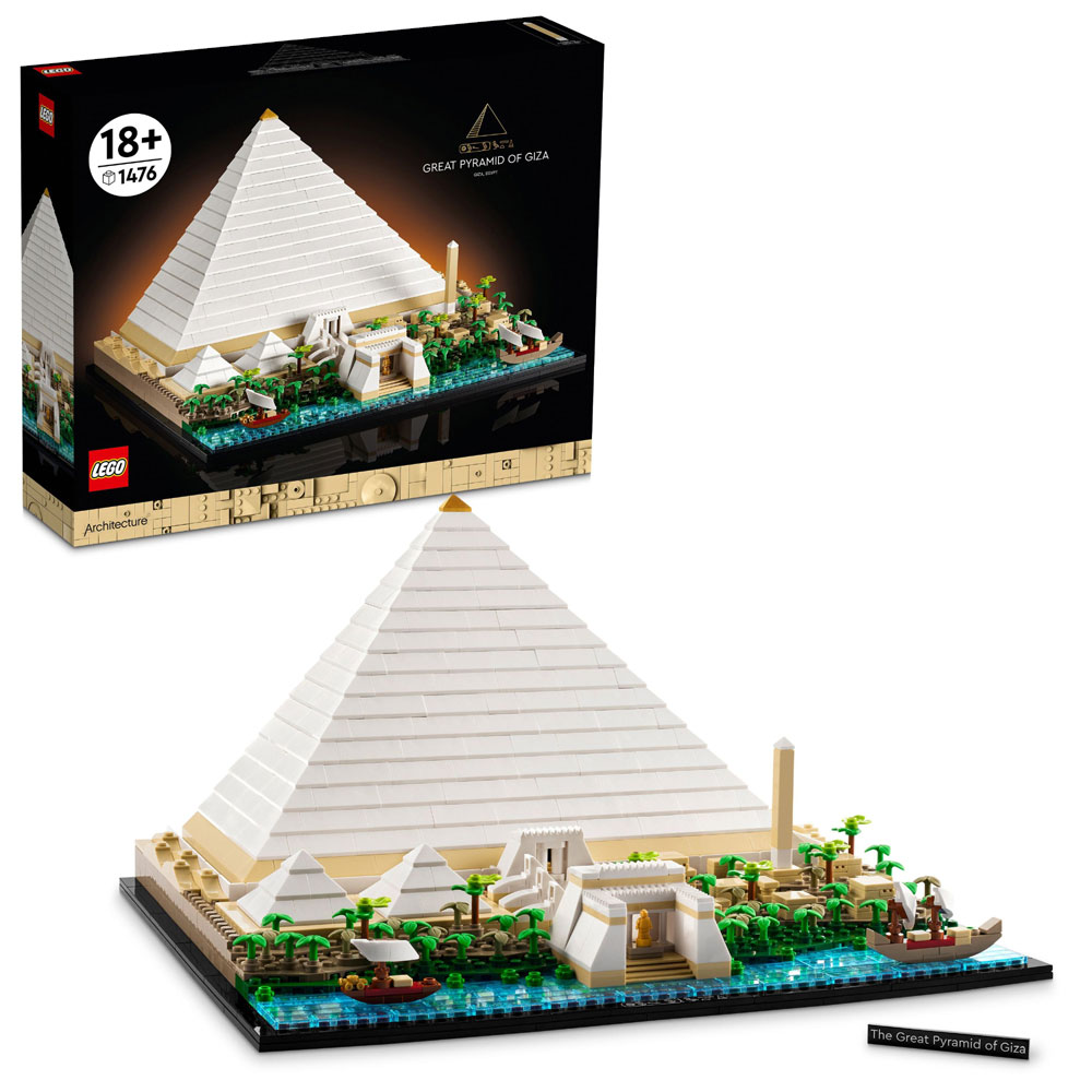 LEGO Architecture Great Pyramid of Giza 21058 Building Kit (1,476 ...