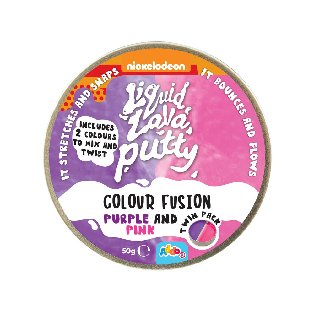 Nickelodeon Liquid Lava Putty Colour Fusion Purple and Pink R