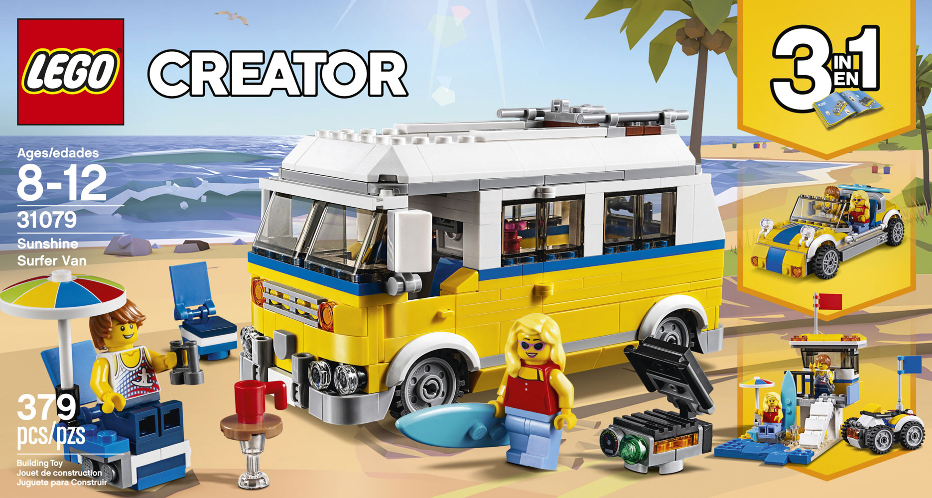 lego creator surfer van