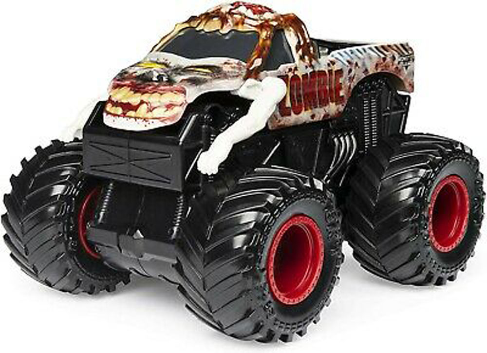 Monster Jam, Official Zombie Rev 'N Roar Monster Truck, 1:43 Scale ...