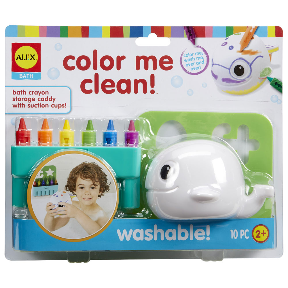 Alex Bath Color Me Clean, ensemble de coloriage multicolore pour le bain  avec crayons hydrosolubles