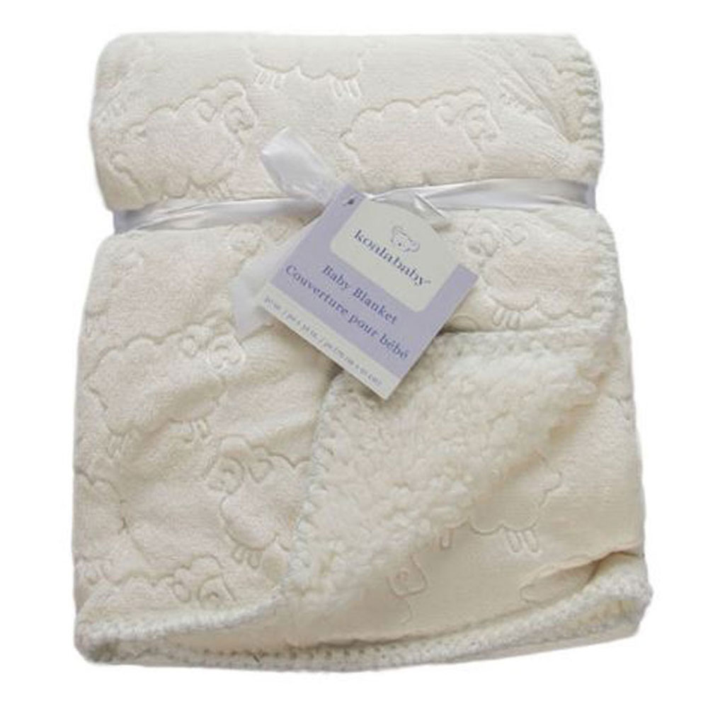 Koala Baby Embossed Sherpa Blanket Cream Babies R Us Canada