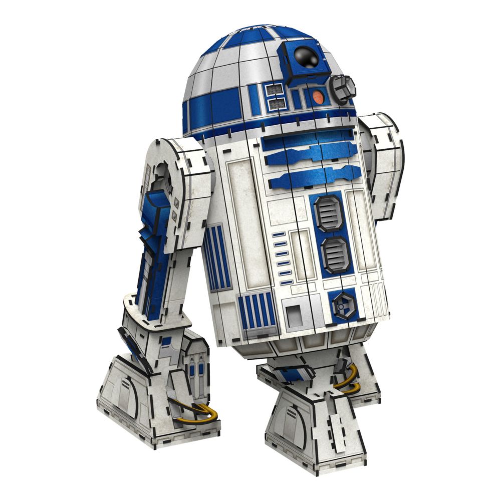 4D Build, Star Wars R2D2, 3D Paper Model Kit, 192 Piece Paper Model