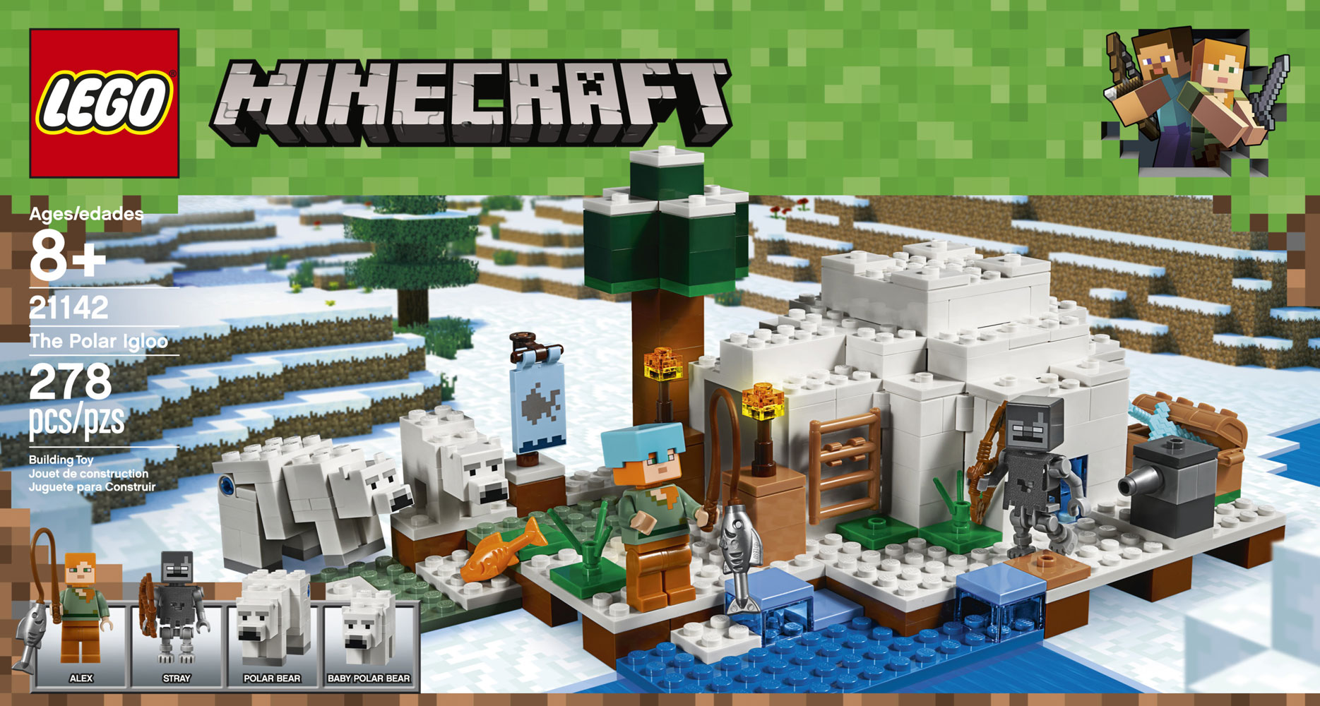 LEGO Minecraft The Polar Igloo 21142 | Toys R Us Canada