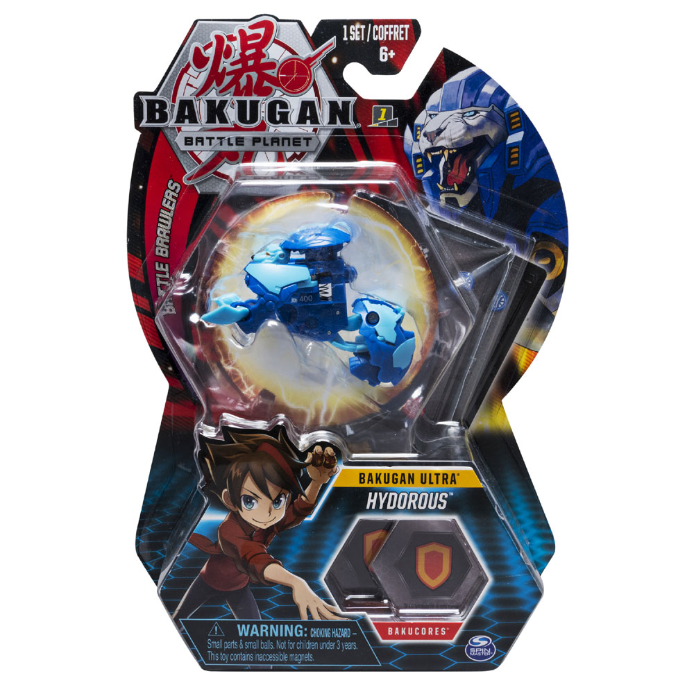 Bakugan Ultra Ball Pack, Hydorous, 3inch Tall Collectible Transforming