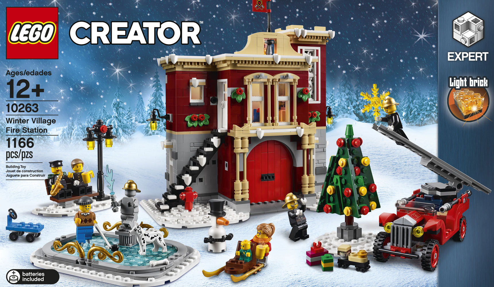 lego christmas fire station