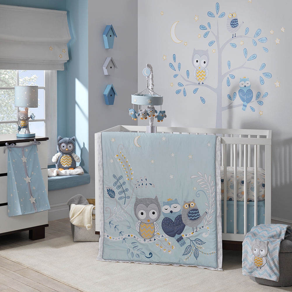 Lambs Ivy Dena Night Owl 4 Piece Bedding Set Babies R Us Canada
